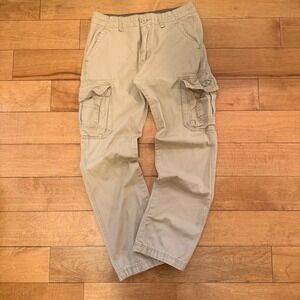 Unionbay Mens Relaxed Fit Cargo Pants Khaki Tan Utility 33x30